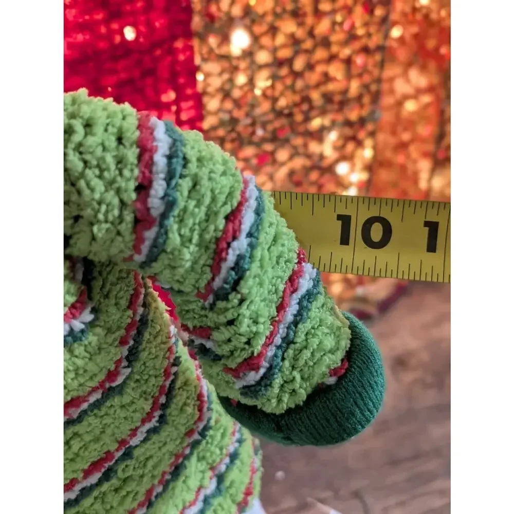 Vintage Snowman Holiday Christmas Decor Plush Figurine Free Standing 15